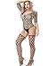 Xinkaishi Womens Long Sleeves Bodystockings Lingerie, Black, Size One Size