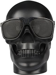 Skull Wireless Speaker Rechargeable Portable Bluetooth Speakers for iPhone iPad Smartphone Tablet PC Computer Netbook Black