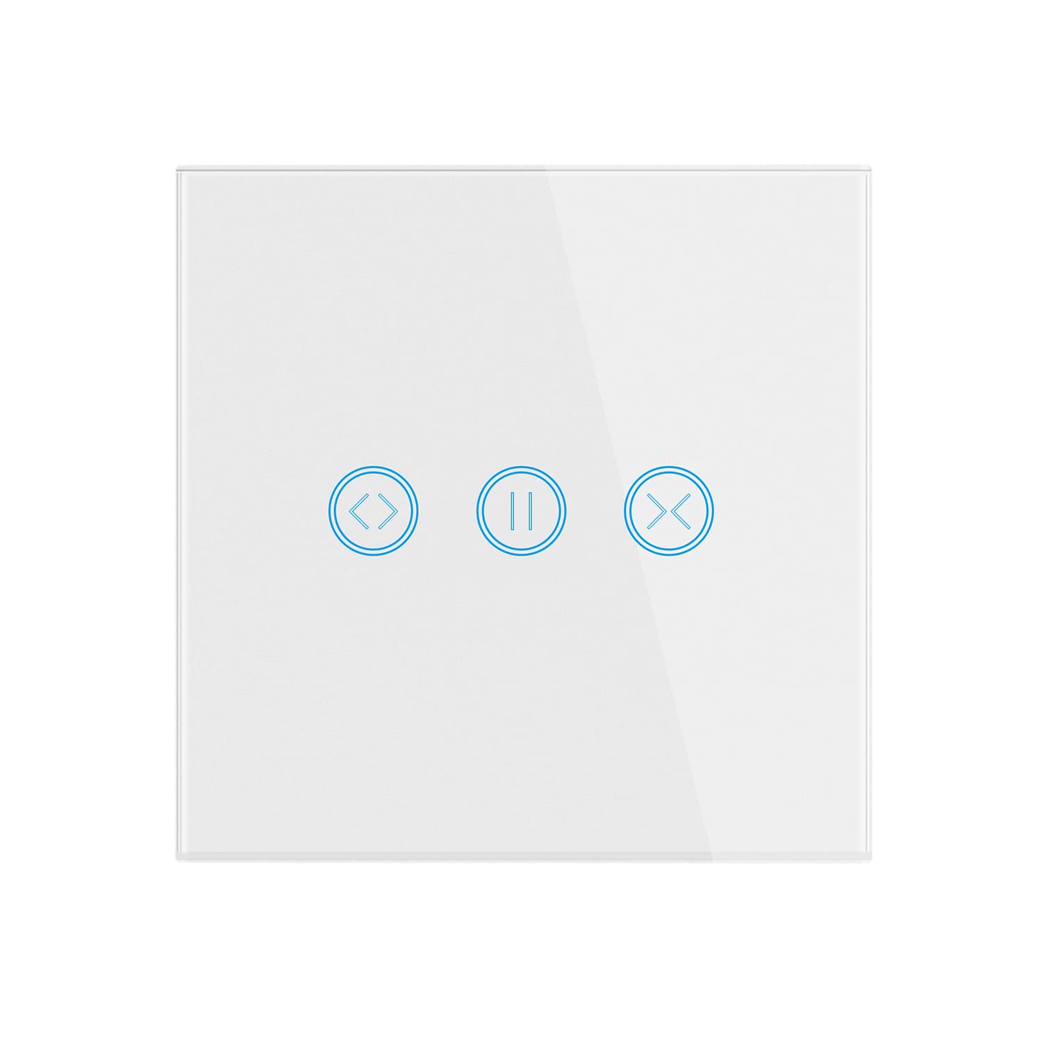 Lancoon Electric Curtain Switch Panel Support Voice Wireless Remote Control with One Click Share Set Schedule Funtion Suitable for Smart Roller Shutter Garage Door(White)