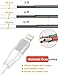Zeuste [3-Pack Silver 6Ft] iPhone Charger High Speed Data Transfer Sync Lightning Charging Cable for iPhone 6S 6 5s 5c IPOD TOUCH 5 NANO 7 IPAD MINI, Compatible with iOS 9