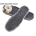 WOBAOS Adjusting Wool Insoles,Genuine Sheepskin Insoles Men’s & Women’s Premium Thick Wool Fur Fleece Inserts Cozy & Fluffy (Men’s 6-14, Gray)thumb 4