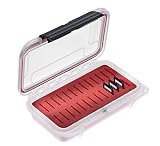 Waterproof Dust-Proof Professional 26 SD Memory Card Protective Case ELSD-26 Red Foam, See Through Clear Case