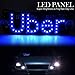 AutoEC Uber Sign, Uber LED Sign Removable Window Decal with Suction Cups, DC 5V USB Adapter Light Logo for Uber and Rideshare Drivers (Blue)