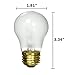 Sterl Lighting – 60 Watt A15 Appliance Refrigerator Light Bulb – Medium E26 Standard Household Base 120V Decorative Incandescent 3.34 inch 530Lm 2700K Warm White Frost – 6 Pack