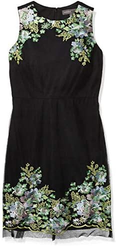 donna ricco embroidered dress DONNA RICCO