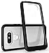 LG G5 Case - Diztronic Voyeur Series - Matte Black & Crystal Clear Case - Soft Touch Flexible TPU Phone Bumper Frame & Hard Polycarbonate PC Back Cover Window with Anti-Scratch Coating