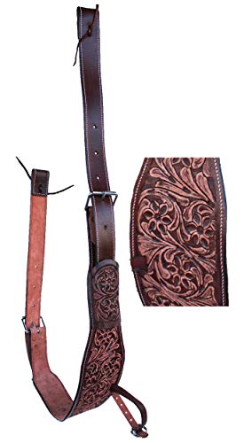 CHALLENGER Horse Western Floral Tooled Leather Rear Flank Back Saddle Cinch Billets 9772AT