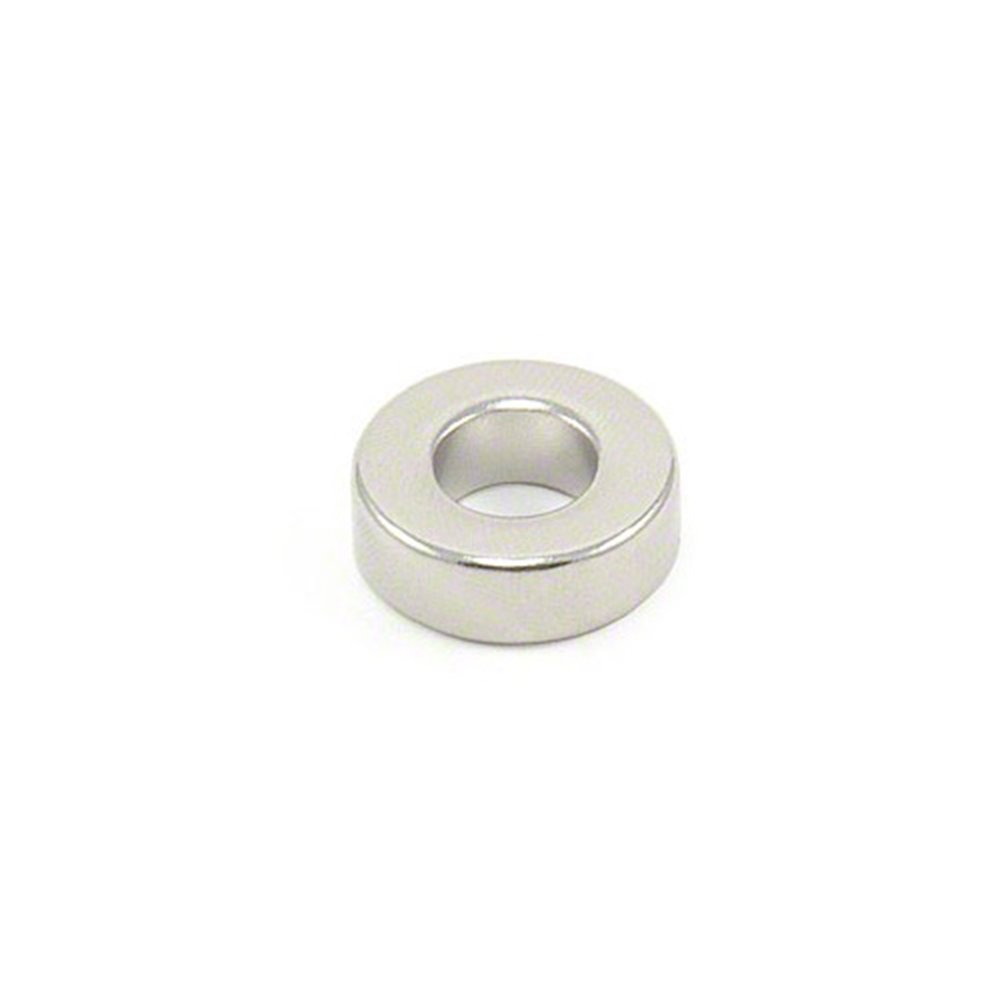 N42 Neodymium Magnet for Engineering, Manufacturing and Technology Applications - 19.1mm dia x 6.4mm thick with 9.5mm hole - 8.1kg Pull - Pack of 40