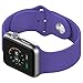Apple Watch Band, JETech Soft Silicone Replacement Sport Band for Apple Watch All 42mm Models (Purple) - 2214