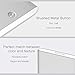 MIIIW Professional Business Card Holder Metal Pocket Business Card Case Thumb-Drive Slim Name Card Carrier for Men & Women, Silver