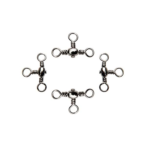 HYAENA-3-Way-Barrel-Fishing-Swivels-Set-Free-Fishing-Tackle-5-Sizes160-Pcs