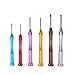 6pc Premium-Quality Micro Precision Screwdriver Set CRV Eyeglasses Watches Electronics Aluminum Handle by Homaster