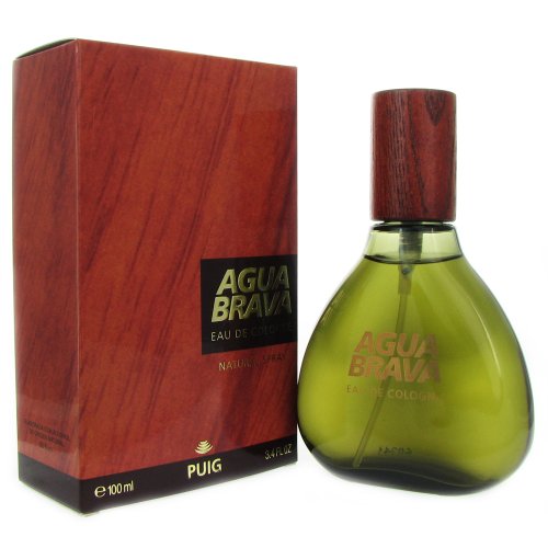 Puig agua brava eau de cologne spray for men, 3.4 ounce