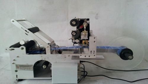 Automatic Round Bottle Labeling Machine with Date printing machine.free shipping by 5430net