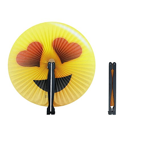 ISusser Folding Fan Assortment (24ct) - Paper with Plastic Handle - New - Thumbnail 3