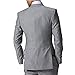 Dennis dress Light Grey Business Suits Formal Dress Men Suit Set Groom Tuxedo Four-Piece D-168 (46