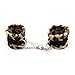 Soft Velvet Handcuffs Bondage Restraint Hand Cuffs (Leopard)thumb 3