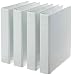 AmazonBasics 3-Ring Binder, 1.5 Inch Rings - 4-Pack (White) primary