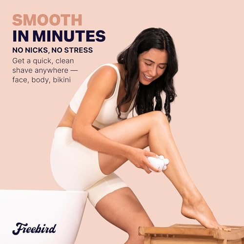 Freebird FlexSeries Electric Razor for Women - Silk Smooth Legs, Body Hair, & Pubic Shaver - for Private Area, Sensitive Skin, Bikini Trimmer