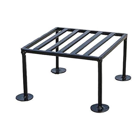 Dantawood Iron Plant Stand, Black, 2 Pieces Size: 27.5 x 26.4 x 12.3 cm