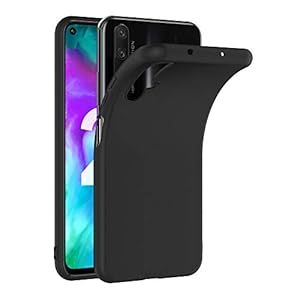 AICEK Compatible con Honor 20 Cover, Silicone Custodia Molle di TPU Sottile Bumper Case Nero - immagine 4