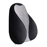 YOKARO Lumbar Support Pillow for Office Chairs and Car Seats, Orthopedic Designed for Lower Back Pain Relief, 100% Memory Foam Cushion with Breathable 3D Mesh