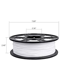 aautohome Impresora 3d filamentos Blanco dimensional Precisión +  0,03 mm, PLA (1,75 mm para impresoras 3d Bobina de 1 kg
