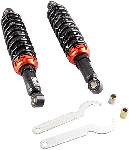 Mallofusa 320mm Motorcycle Air Shocks Absorber Universal For Suzuki GS125 150cc, Most 90cc 110cc 125cc 150cc Dirt Bike & Quad -NT 400 LBS Load 2000 Kgf Tensile Strength (Black)