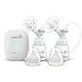 Momcozy Electric Double Breast Pump, Automatic Battery Powered Breast Pump for Travel - Portable, Super-Quiet w/ 16 Levels, Touch Screen & Memory Function (Dual Pumps)