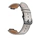 Kartice Compatible ASUS ZenWatch 3 Band,Vintage Genuine Leather Watch Band Strap Replacement Watchband with Secure Metal Clasp Buckle for ASUS ZenWatch 3 WI503Q (Grey-14mm)