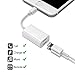 iPhone 7 Adapter & Splitter, Dual Lightning Headphone Audio & Charge Adapter for iPhone 7 / 7 Plus, Compatible for iOS10.3 With Music Control and Phone Communication