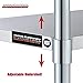 DuraSteel 24x60 Stainless Steel Work Table - NSF Commercial Prep Metal Table - Outdoor Pizza Oven Stand w/Under Shelf - Kitchen Island Laundry Utility Garage Microwave Stand Large Rolling Storage Cart