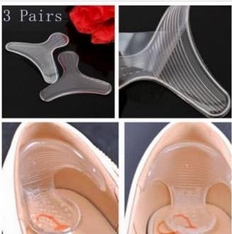 3 Pairs T Shape Silicone Gel Heel Shoes Insert Pad Foot Care Protector by SiamsShop