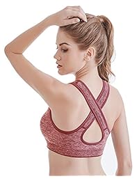 Sostén con relleno, sin costuras, de impacto medio, perfecto para yoga, gimnasio, entrenamiento y tonificación