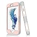 LONTECT for iPhone 8 Case, iPhone 7 Case Hybrid Heavy Duty Shockproof Full-Body Protective Case with Dual Layer [Hard PC+ Soft Silicone] Impact Protection for Apple iPhone 8/iPhone 7, Rose Gold/Grey