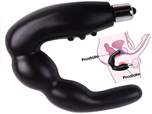 PiaoL Male C-Type Electric Anal Plug Prostate Stimulator Sex Massager Anal Vibrator