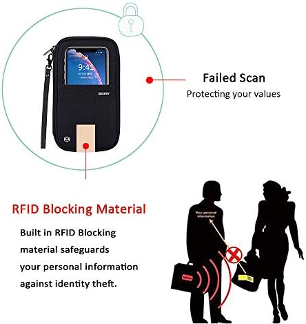 Defway Passport Wallet RFID Blocking Travel Organizer Bag, Family Passport Holder with ID Window 2 Defway Passport Wallet RFID Blocking Travel Organizer Bag, Family Passport Holder with ID Window