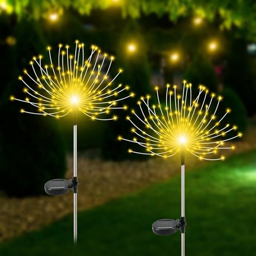 Slyuexu Solar Garden Lights Outdoor Waterproof
