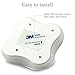 Motion Sensor Night Light Built-in Lithium Battery Powered Rechargeable Wireless LED Clover Style Night Lamp, Wall Light Stick on Anywhere, Safe for Kids.(Warm White)