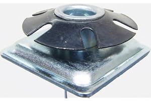 Oajen metal threaded star type insert adapter for 1" OD square tubing, 5/16" - 18 thread, pack of 20