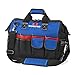 WORKPRO 18-inch Tool Bag Close Top Wide Mouth Storage with Sturdy Waterproof Base & Adjustable Shoulder Strap, HVAC, Electrical and Maintenance Tool Tote Bag Organizer & Storage
