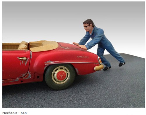 Mechanic Ken Figure For 1:18 Models by American Diorama 23790
