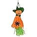 Annymall 3 Pack - Halloween Party Decoration Hanging Ghost Windsock, Spook Pumpkin Fly Witch Scarecrow Doll for Front Yard Patio Lawn Garden Party Decor and Holiday Decorations Themed