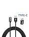 Dison Type C Cable,6.6 Ft (2M) Power Line USB-C to USB 3.0 Cable with Pull-up Resistor for USB Type-C Devices, for ChromeBook, MacBook,Nokia N1 Tablet and Other Devices Type C USB(Black)