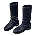 MagiDeal Black 1/6 Scale Flat Long Boots Shoes Accessories For 12 inch Female Action Figure Body