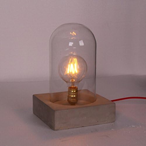 LINA-American retro cafe lounge bar open study decorative glass concrete cement Lamps