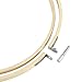 Caydo 5 Pieces Embroidery Hoop Set Bamboo Circle Cross Stitch Hoop Ring