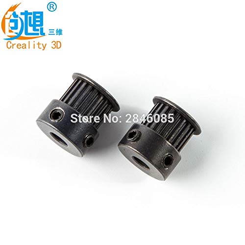 Laliva 3D Printer - 3D Printer Accessories Synchronizing Wheel Timing Pulley GT2 20 Teeth Support Timing Belt GT2 for Ender-3 - (Size: 3pcs)