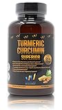TURMERIC CURCUMIN SUPPLEMENT CAPSULES - Superior Blend 95% Curcuminoids & BioPerine Black Pepper Extract Pills - Anti-Inflammatory, Advanced Absorption, Cardiovascular & Healthy Joints 1300 mg