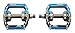 Onedayshop 1 Pair Aluminum Alloy CNC Bearing Bike Bicycle Flat Pedals MTB BMX Road Bicycles Pedals 9/16'' (Blue)
